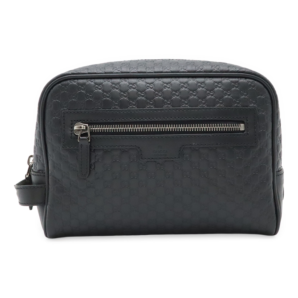 マイクログッチシマ セカンドバッグ クラッチバッグ ハンドバッグ レザー ブラック 黒 アウトレット品 41977