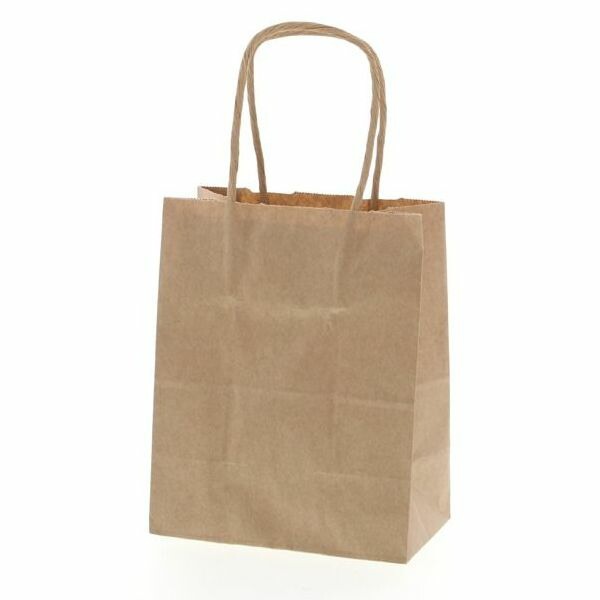 （まとめ買い）シモジマ HEIKO 手提げ紙袋 25チャームバッグ 25CB 18-1 未晒無地 50枚 幅180xマチ105x高220mm 003271110 [x3セット]