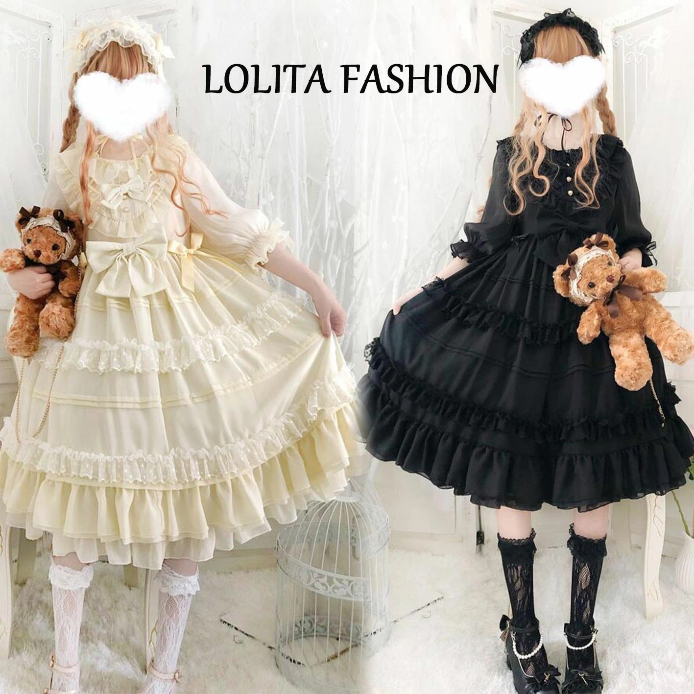 半袖ロリータワンピース 可愛いワンピース 甘ロリータ 甘ロリ レースワンピース プリンセスドレス Lolita ロリータ服 リボン フリル 可愛いコスチューム ゴスロリ コスプレ衣装 文化祭 学園祭