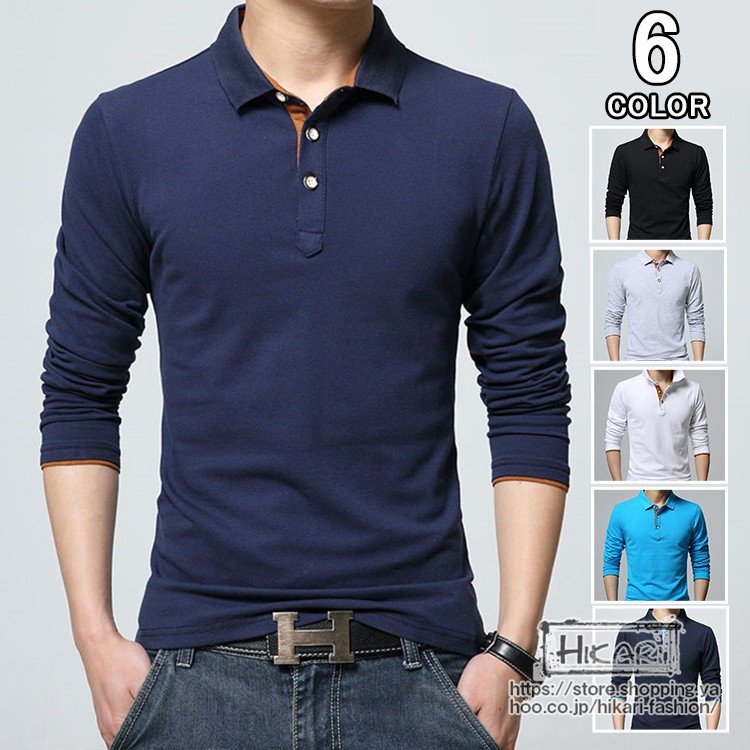 ポロシャツ オンライン限定商品 メンズ 長袖ポロシャツ ビジネス ゴルフウェア シャツ 春物 スポー2432 ポロ 長袖