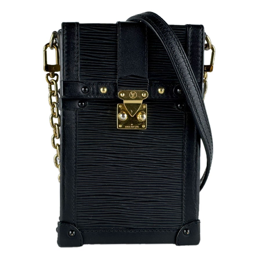 ルイ ヴィトン LOUIS VUITTON ショルダーバッグ エピ ポシェット トランク ヴェルティカル エピレザー ブラック ゴールド レディース M67871 z9974