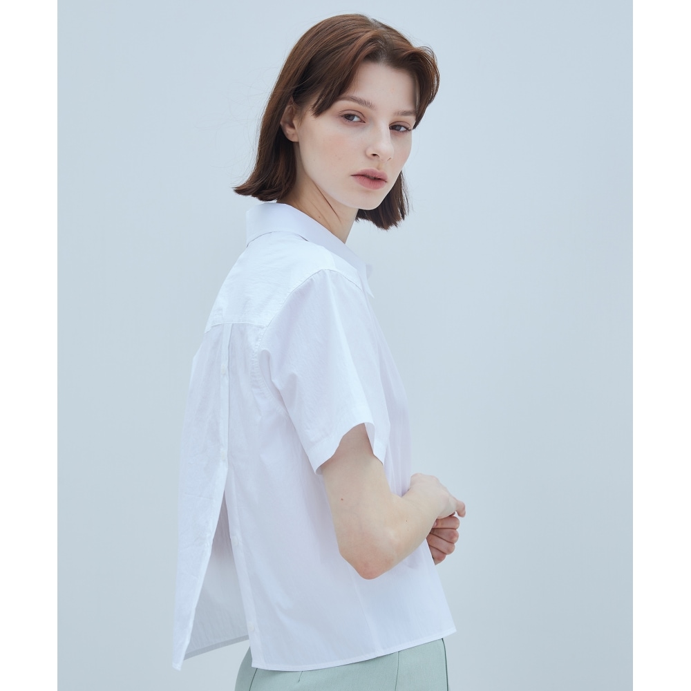 LARTIGENT LQ バックスリットシャツ(ホワイト)