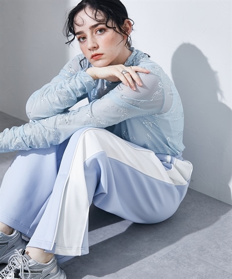 ロングパンツ カラートラックパンツ