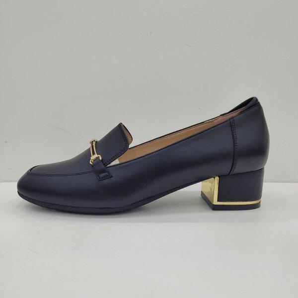 女性 楽な金属装飾 ドレス ローファー 4センチ PFCFHP817BK_US