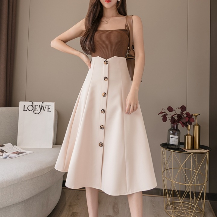 ミドル丈スカート Aラインロングスカート 春夏スカート カジュアルスカート スカート ボトムス ロングスカート フレアスカート 膝下 ロング ロング丈 7分丈 ミディアム丈 スリム 細身 Aライン