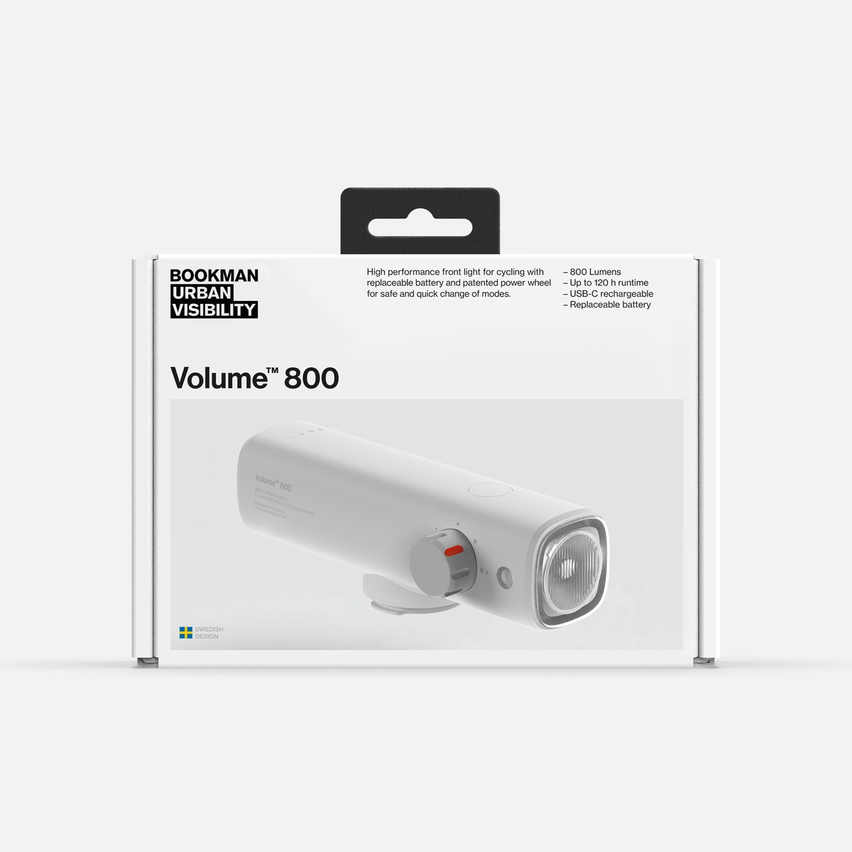 BOOKMAN BOOKMAN-548 Volume-800 サイクルライト 自転車用LEDライト 800ルーメン(White) BOOKMAN548