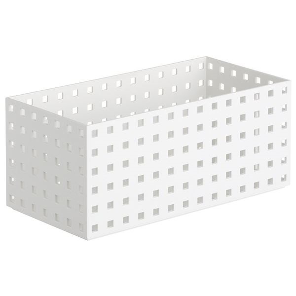 （まとめ）小物入れ 収納ケース ブリックス W（ホワイト） 9015 [20個セット]