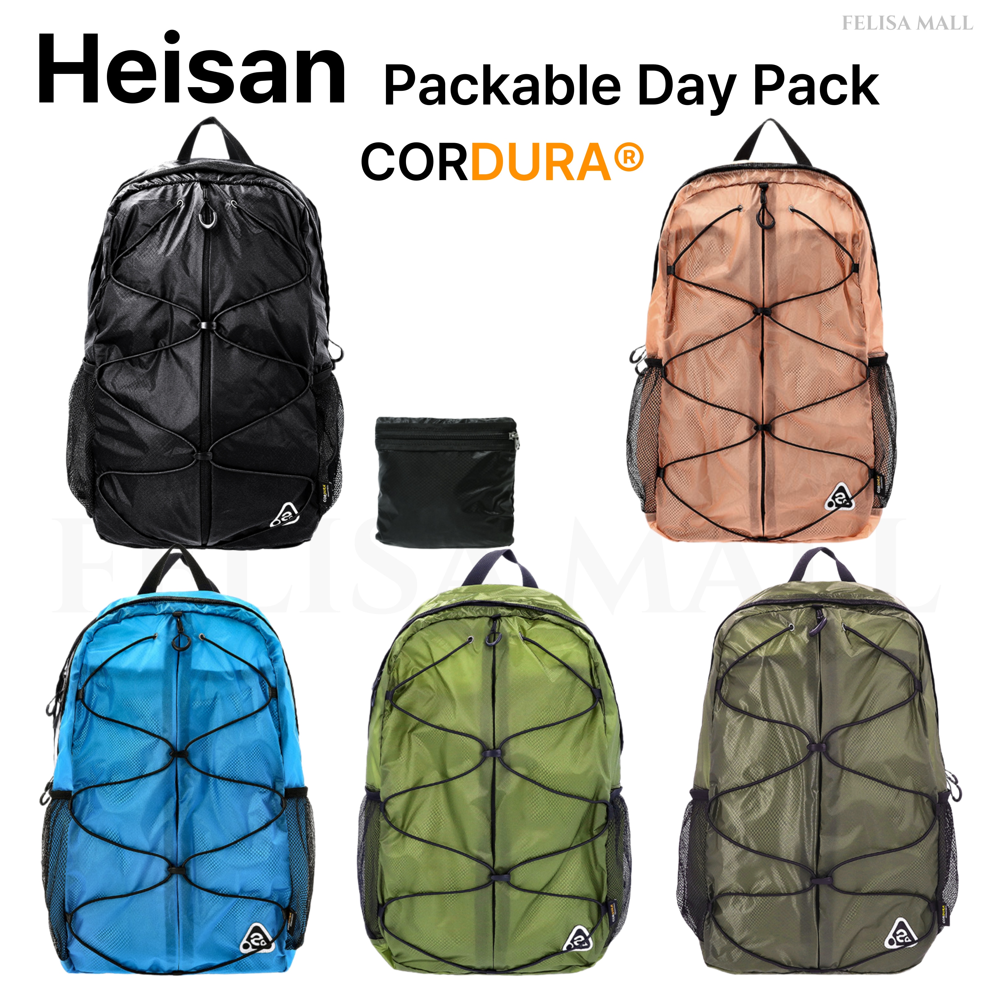 [Heisan] Packable Day Pack CORDURA バックパック 男女共用