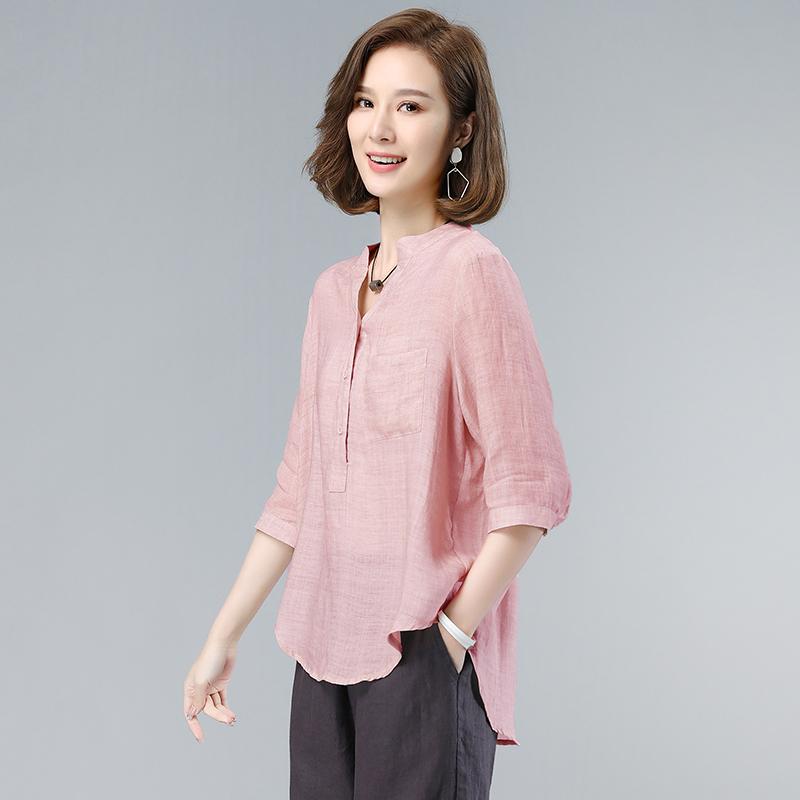 レディース トップス ファッション 上品 オフィス カジュアル 婦人服 おしゃれ ブルー シャツ 夏 シャツ