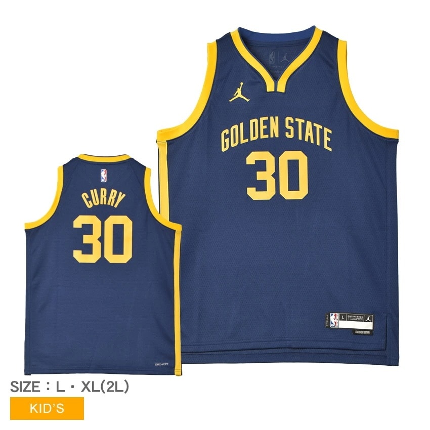 ユニフォーム キッズ ジュニア 子供 STATEMENT SWINGMAN ブルー 青 EY2B7BXJP ゴールデンステートウォリアーズ ステフィンカリー NBA タンクトップ バスケットボール