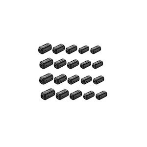 【即納】フェライトコア ノイズフィルター ヒンジ式 内径Φ3.5mm, Φ5mm, Φ7mm, Φ9mm,Φ13mm電源線 高周波 ノイズフィルター パッチンコア ノイズ除去 ブラック 20個入り