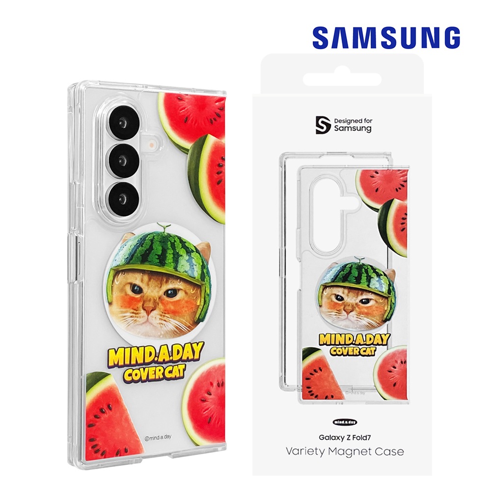 Samsung 純正品 ギャラクシー Zフォールド7 マクセーフ マグネット ケース マインドアデイ 透明 qi2GALAXY ケース