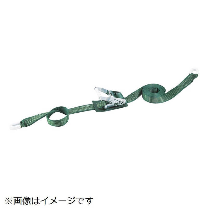 トラスコ中山　強力型ベルト荷締機 SUS金具 38mm幅 400kg Jフック　GX38S400J