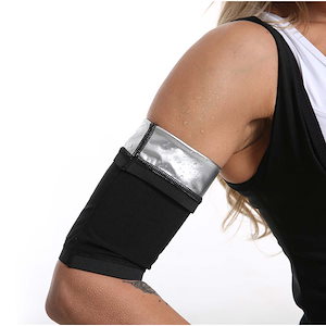 サウナベルト 二の腕 ダイエットベルト 薄型 腕 痩せ たるみ解消 むくみ対策 発汗シェイパー サポーター シェイプアップ 左右各1枚 大きいサイズ レディース メンズ