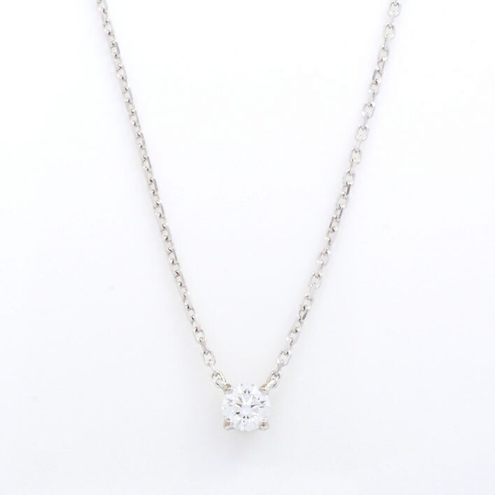 【新品仕上げ済み】【新品同様】カルティエ 1895 ソリテール K18WG ダイヤモンド 【ネックレス】