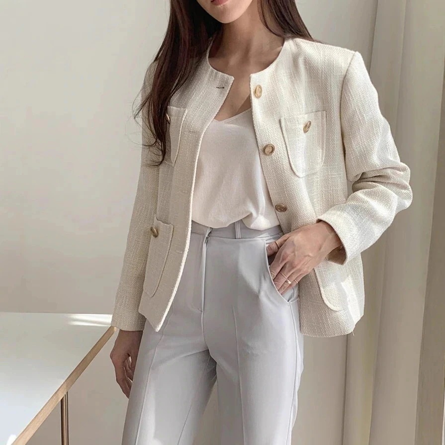 [現品/新品]韓国insの朝秋服レトロな英国風ダブルブレストの定番パーカージャケット