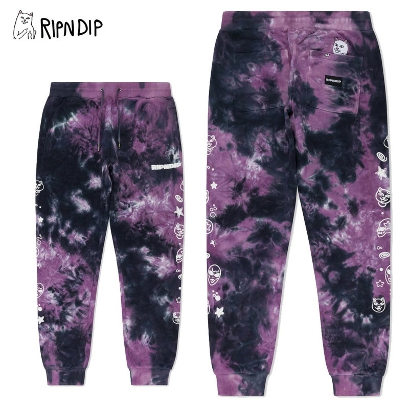 リップンディップ Dance Forever SweatpantsOrchid Tie Dye スウェットパンツ ロングパンツ 男性用 メンズ