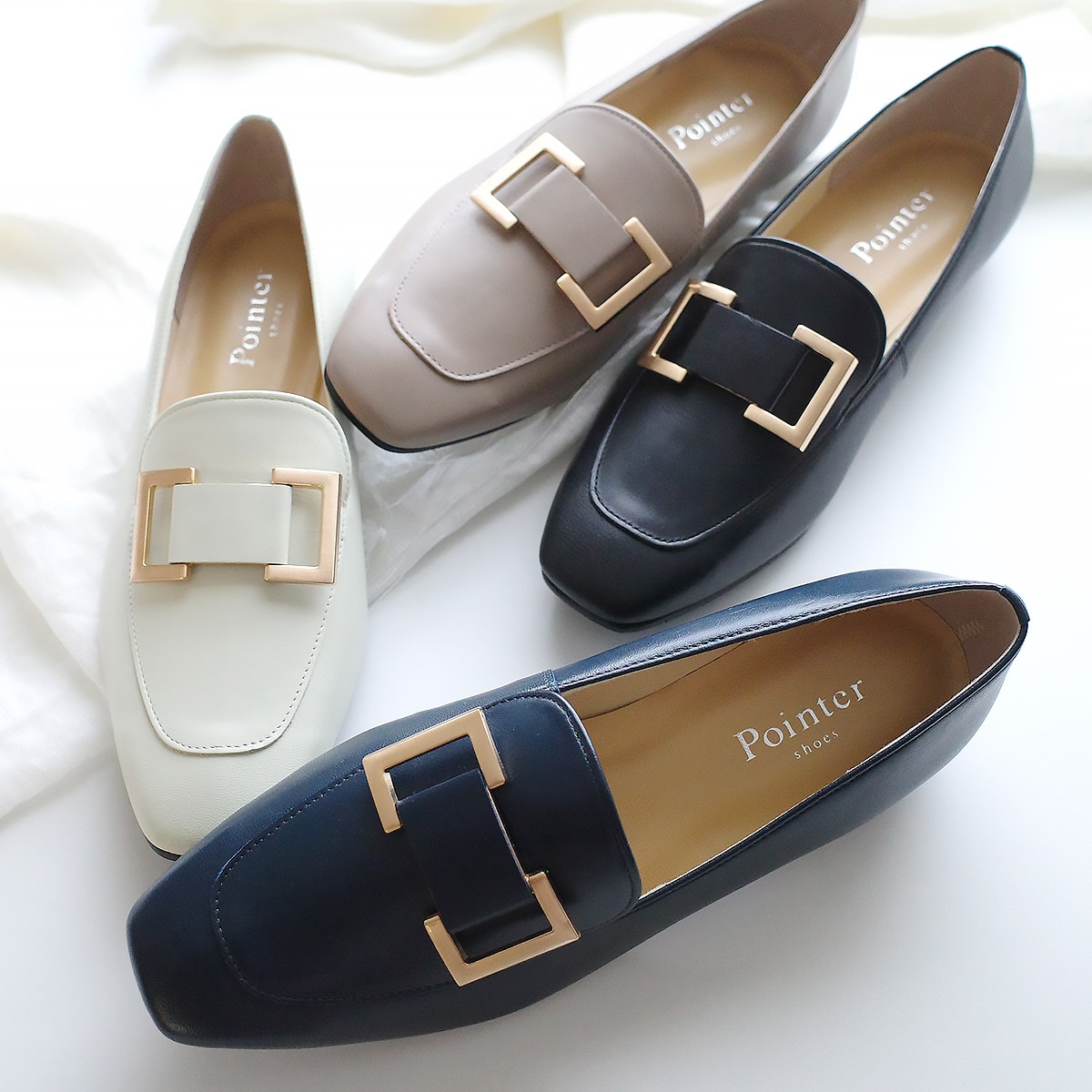 本革ローファー レディース