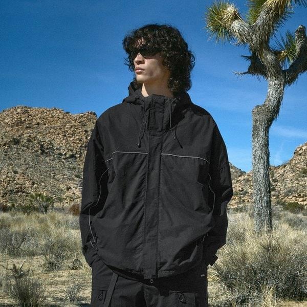 ゴプコア ストリング フード ジップアップ ジャケット FJK118 / 2color