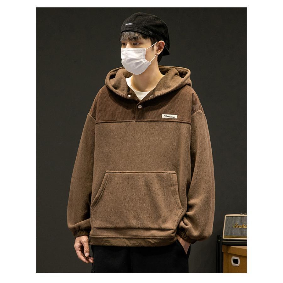 パーカー メンズ 長袖 フーディー フード付き トップス カジュアル 大きいサイズ 快適 無地 シンプル ポケット付き 通学 通勤 アウトドア ユニセックス