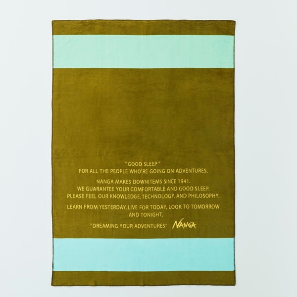 グッドスリープ ボーダー コットンブランケット シングル オリーブ GOOD SLEEP BORDER COTTON BLANKET S OLIVE NZ2254-4C424 N1LLOLs4