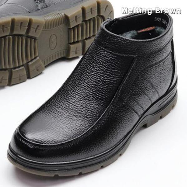 牛革毛皮ブーツ防寒ブーツH09