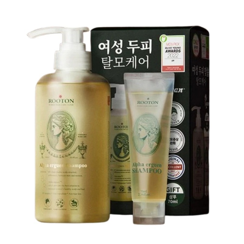 【並行輸入】 女性頭皮用アルファエルゲン 脱毛シャンプー 500ml + 70ml