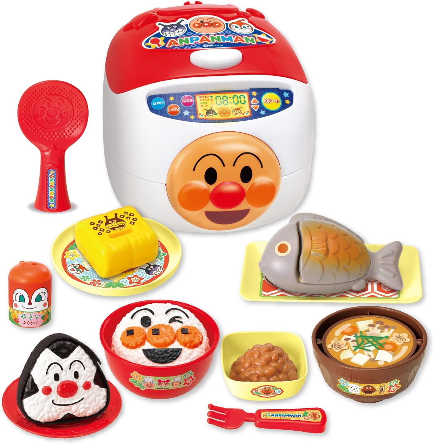 ジョイパレット アンパンマン おにぎりもギュッ! シューッとたけたよ! おしゃべりすいはんきと元気100ばいSP和食セット