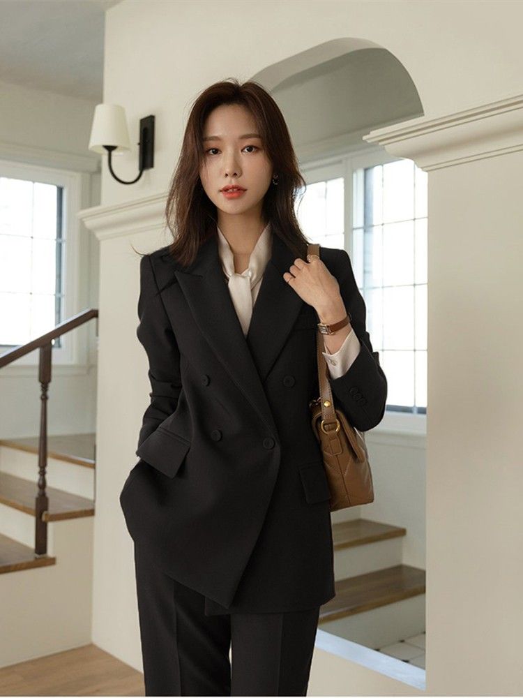 セットアップ 涼しく楽ちんセットアップ韓国ファッションスーツズボンスカートベストキャリアウーマンスーツ着 OL職業服 秋冬 カジュアルおしゃれ 二点セット