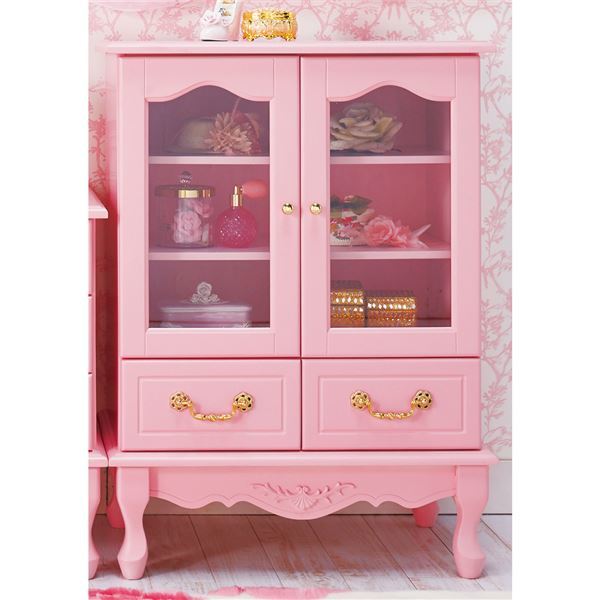フローラル装飾のピンクキャビネット 002 フローラル装飾のピンクキャビネット 002