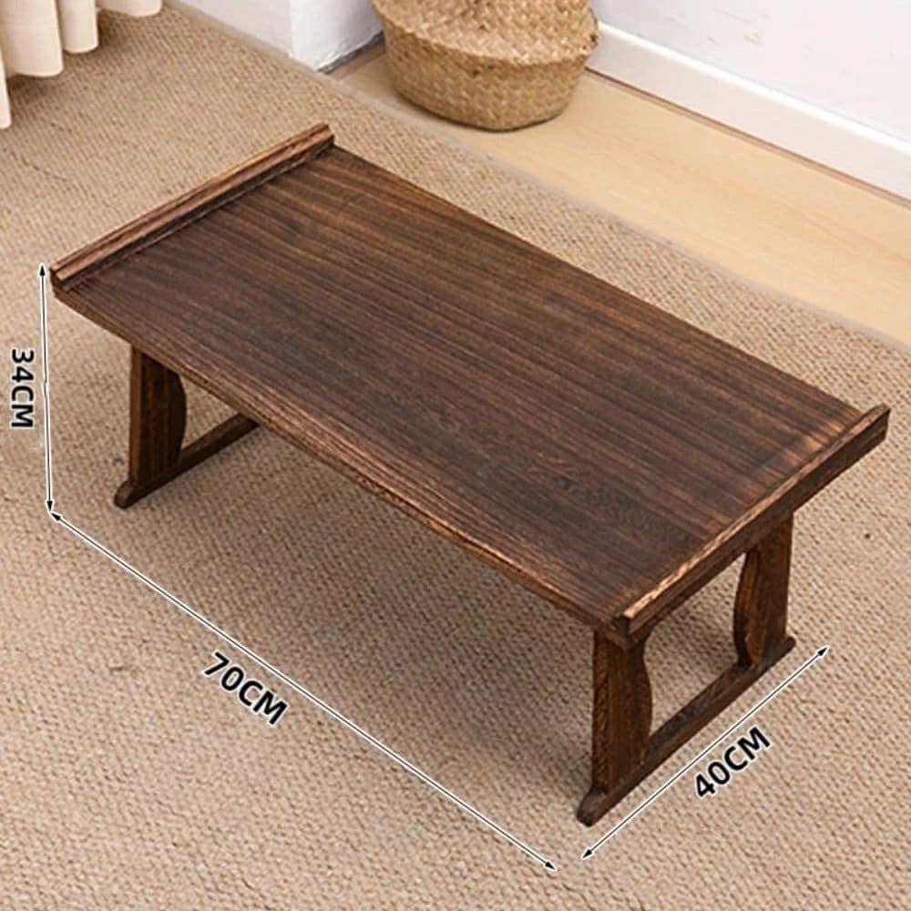 ローテーブル 軽量設計 飾台 折りたたみ式 書道用 寝室 畳対応 オフィス 70*40*34cm) 多用途 コンパクト 居間 仏前机 香炉台 お彼岸 (A 供物台 仏像台座 法事 御供物台 木製