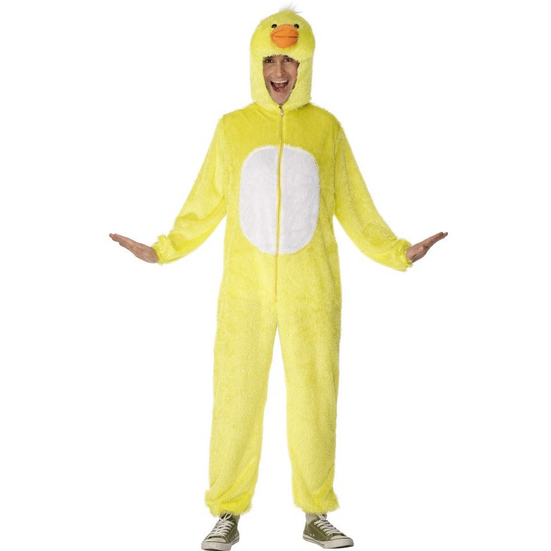 コスプレ 仮装 あひるコスチューム 大人用 M 【 メンズ 男性用 余興 男女兼用 アニマル きぐるみ 動物着ぐるみ 顔出し パーティーグッズ 女性用 ハロウィン レディース 衣装 】