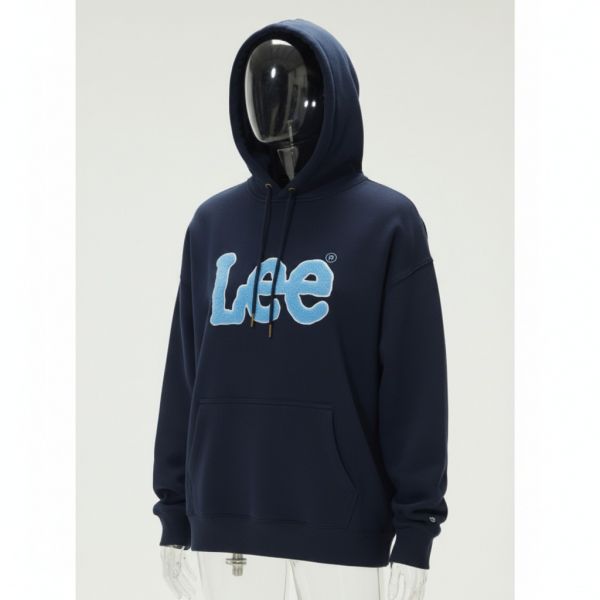 ブークル ツイッチ ロゴ 起毛フーディ Tシャツ ネイビー