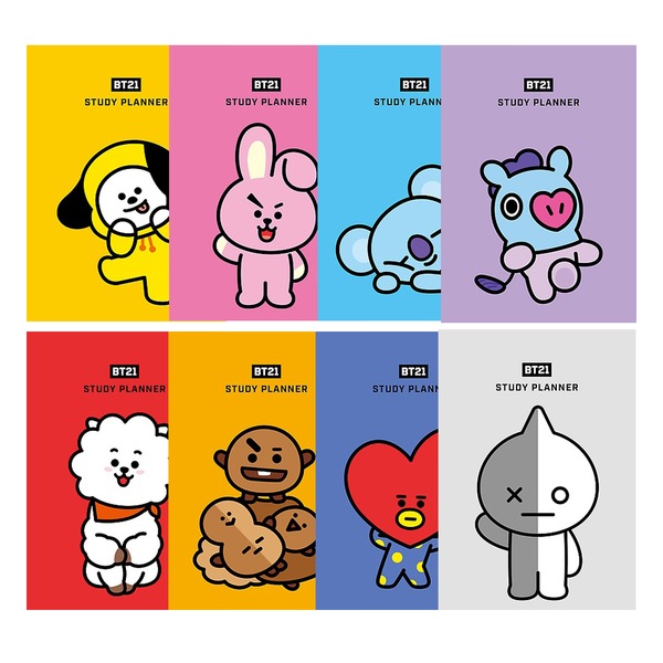 スタディプランナー勉強ノートダイアリーofficial Bts Bt21 Study Plannerkpop Bangtan Boys Diary