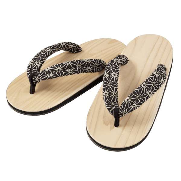 通年使える （大分県）日田杉室内ぞうり 麻の葉柄 Mサイズ（約24cm） メーカーより直送