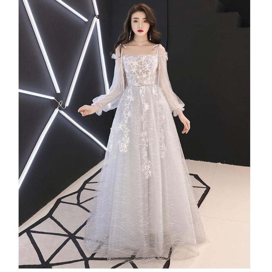 パーティードレス 20代30代40代 マキシワンピース おしゃれ フォーマル お呼ばれ ウエディングドレス 結婚式 成人式 セクシー レディース 花嫁 Aライン-313