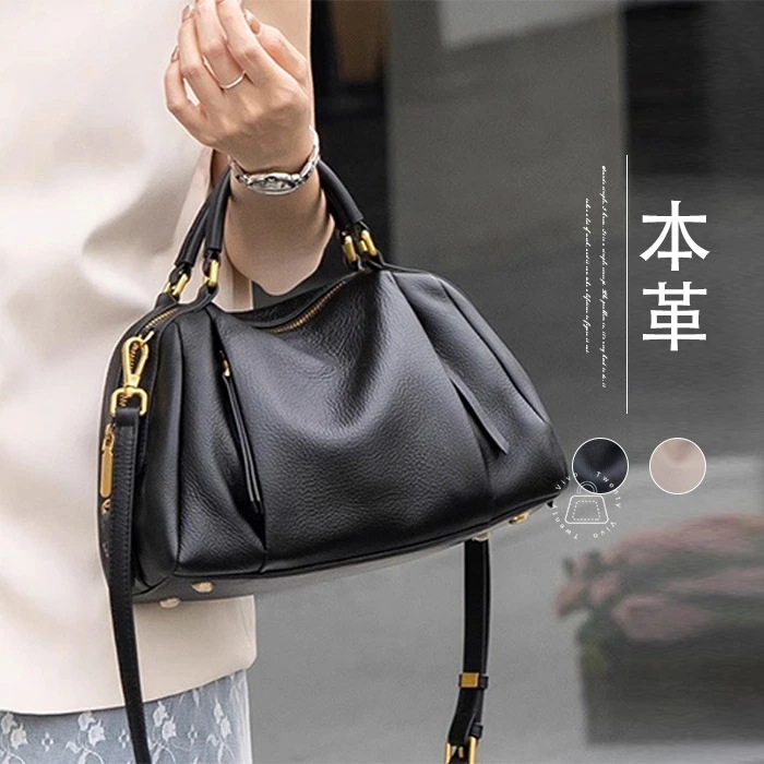 本革 ハンドバッグ レディース 小さめ セレモニーバッグ 入学式バッグ 入園式 結婚式 2way ショルダーバッグ 斜め掛け 軽量 手提げバッグ 斜め掛け ミニボストンバッグ ファスナー付 軽量 鞄