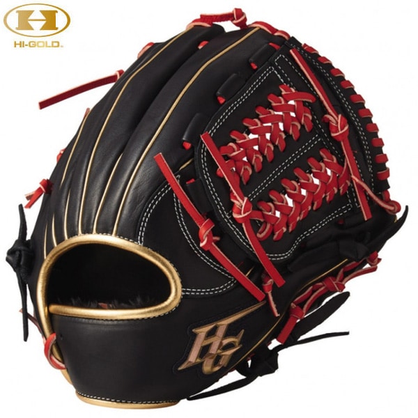 ハイゴールド Hi-GOLD ソフトボール2023モデル BSG-1656 ブラック×レッドオレンジ BSG1656 野球 ベースボール ソフトグラブ グローブ 右投げ