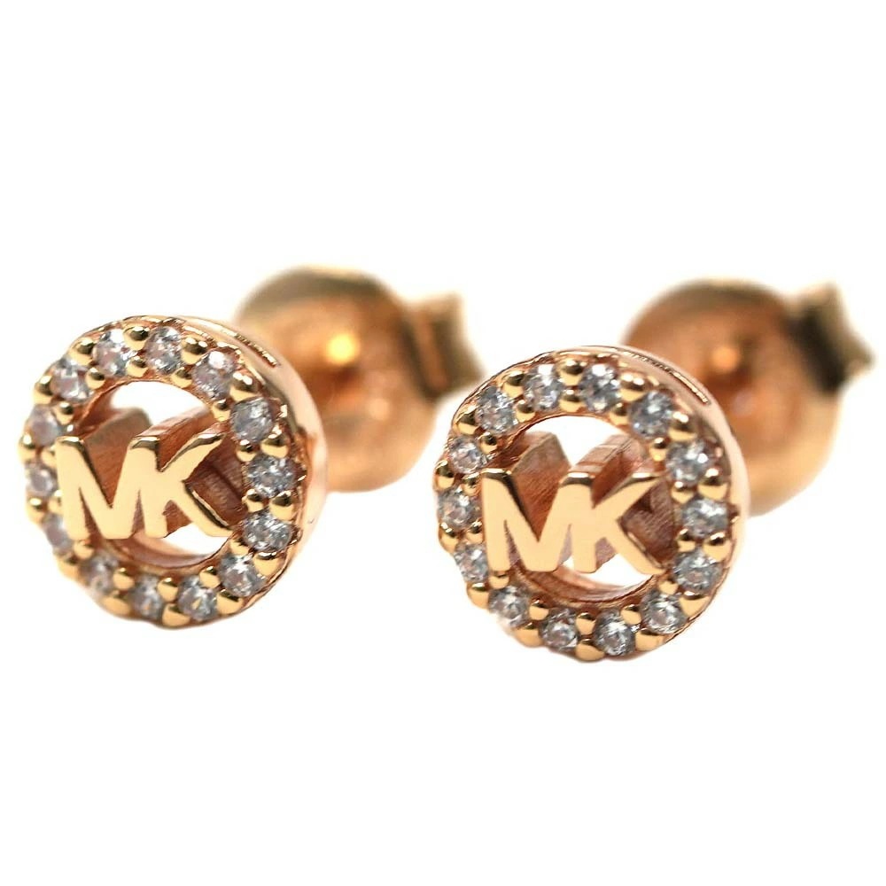 マイケルコース ピアス レディース アクセサリー MKロゴ パヴェ スタッド ローズゴールド MICHAEL KORS MKC1727CZ791