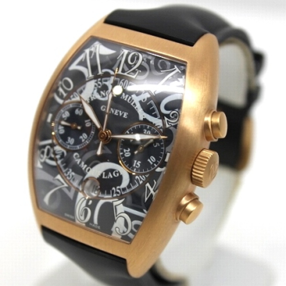 FRANCK MULLER フランクミュラー 腕時計 8883CCCDTBR カサブランカ カモフラージュ クロノグラフ 自動巻き K18PG ピンクゴールド