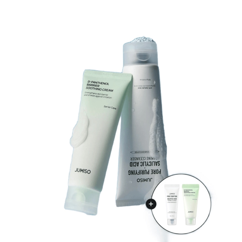 [SET] D-パンテノール バリア スージング クリーム 80ml+フォア ピュリファイング サリジル酸 フォーミング クレンザー 120g (クレンジングフォーム 20g+D-パンテノール クリー