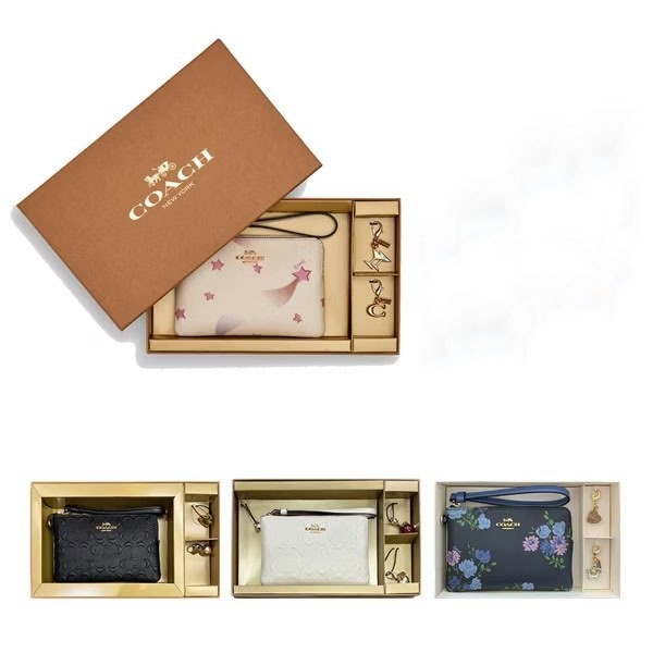 【NEW】 即発 正規品 USA直送 アウトレット ポーチ＆チャームセット CF359/C7350/CN049/CF358