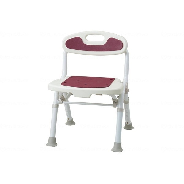 福浴 折たたみコンパクトシャワーチェア ボルドー FKW-02-A メーカー直送