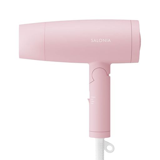[2023年春夏限定] SALONIA サロニア スピーディーイオンドライヤー 【ユニバースローズ】 大風量 速乾 軽量 マイナスイオン 折り畳み式 ヘアドライヤー 冷温3段階調整