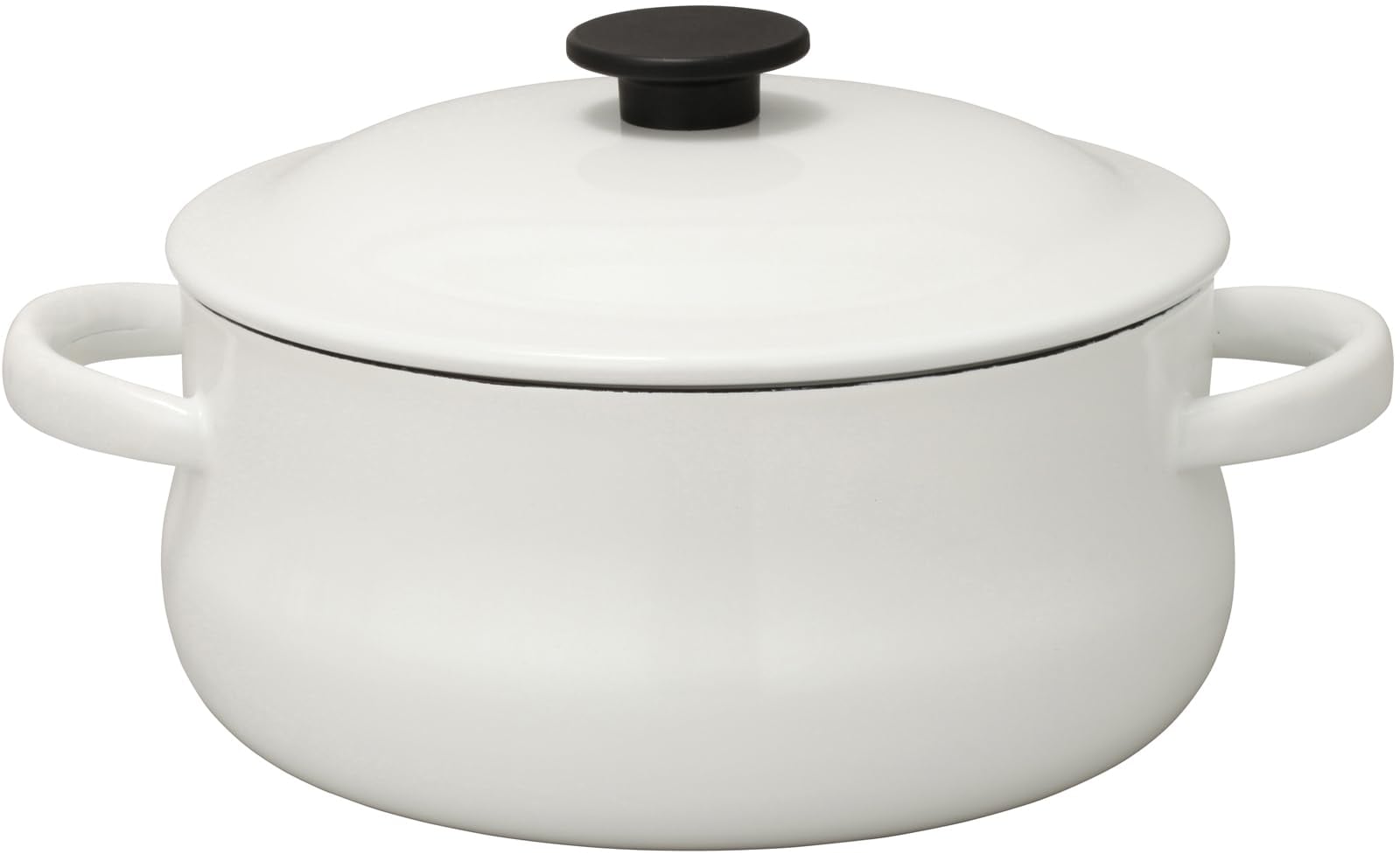 野田琺瑯(Nodahoro) キャセロール 25cm 深型 ホーロー ガス火/IH対応 両手鍋 保温力 日本製 ルーク LK-25T