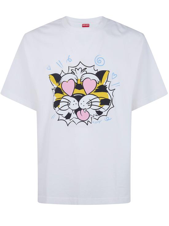 KENZO Men Tops FG55TS4034SG 02 LIGHT JERSEY OFF WHITE