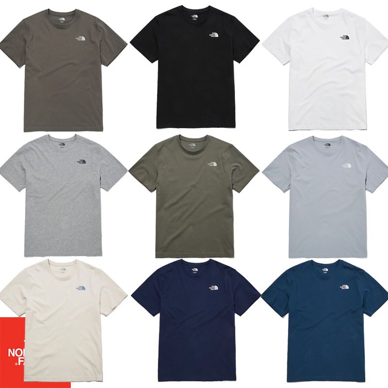 韓国正規品保証 関税負担なし NT7UM20 TNF BASIC COTTON S/S R/TEEデイリー 基本 着装 男子 女子 人気 韓国 ファッション 男女共用 アウトドア 30,485円