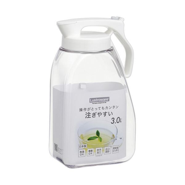 （まとめ） 岩崎工業タテヨコ/ワンプッシュピッチャー3.0 ホワイト K-1289WH 1個 [x3セット]