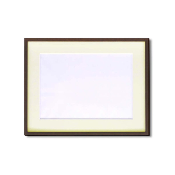 水彩額縁 フレーム F6号 ブラウン 壁掛けひも アクリル マット付き 化粧箱入り 5767 額縁 額 7,532円