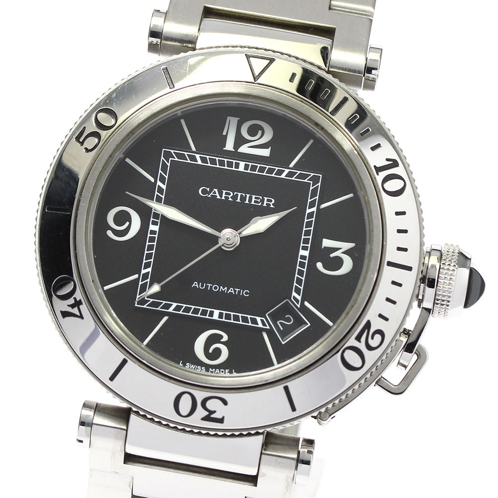 ブレスジャンク カルティエ CARTIER W31077M7 パシャ シータイマー デイト 自動巻き メンズ _784855【中古】